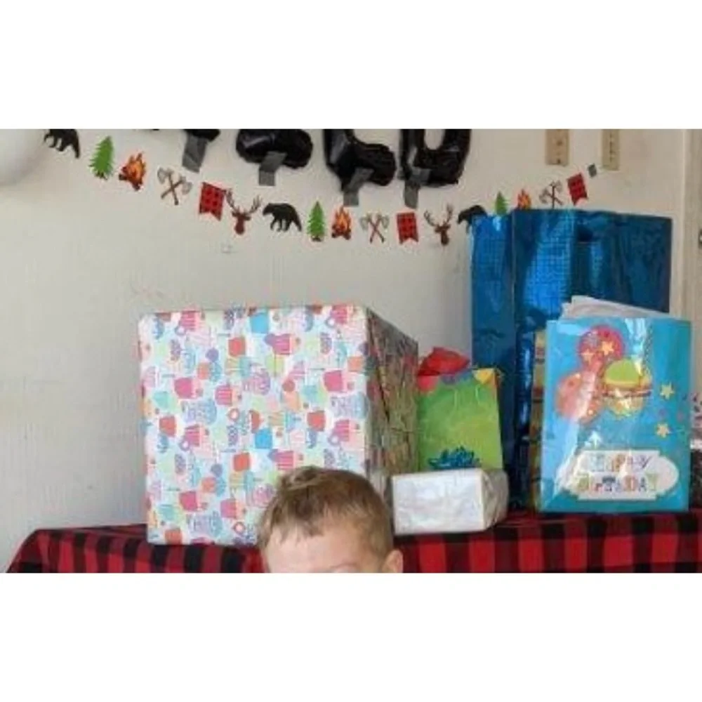 Birthday Decorations lumber Jack theme 2 birthday banners